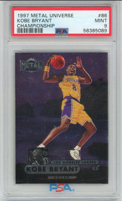 1997 Metal Universe Championship #86 Kobe Bryant PSA 9 MINT