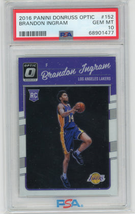 2016 Donruss Optic #152 Brandon Ingram PSA 10 Gem Mint